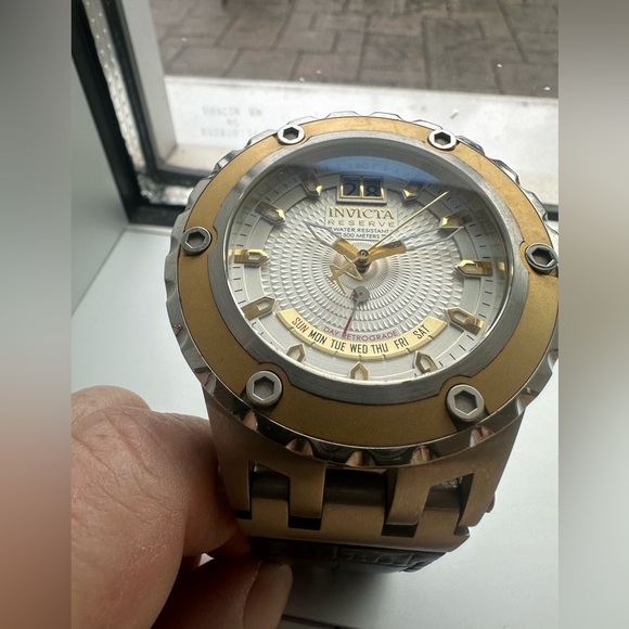 Men's Invicta Reserve Specialty Gold Plated Subaqua Watch 10095 Silver Dial 52mm - Picture 4 of 13